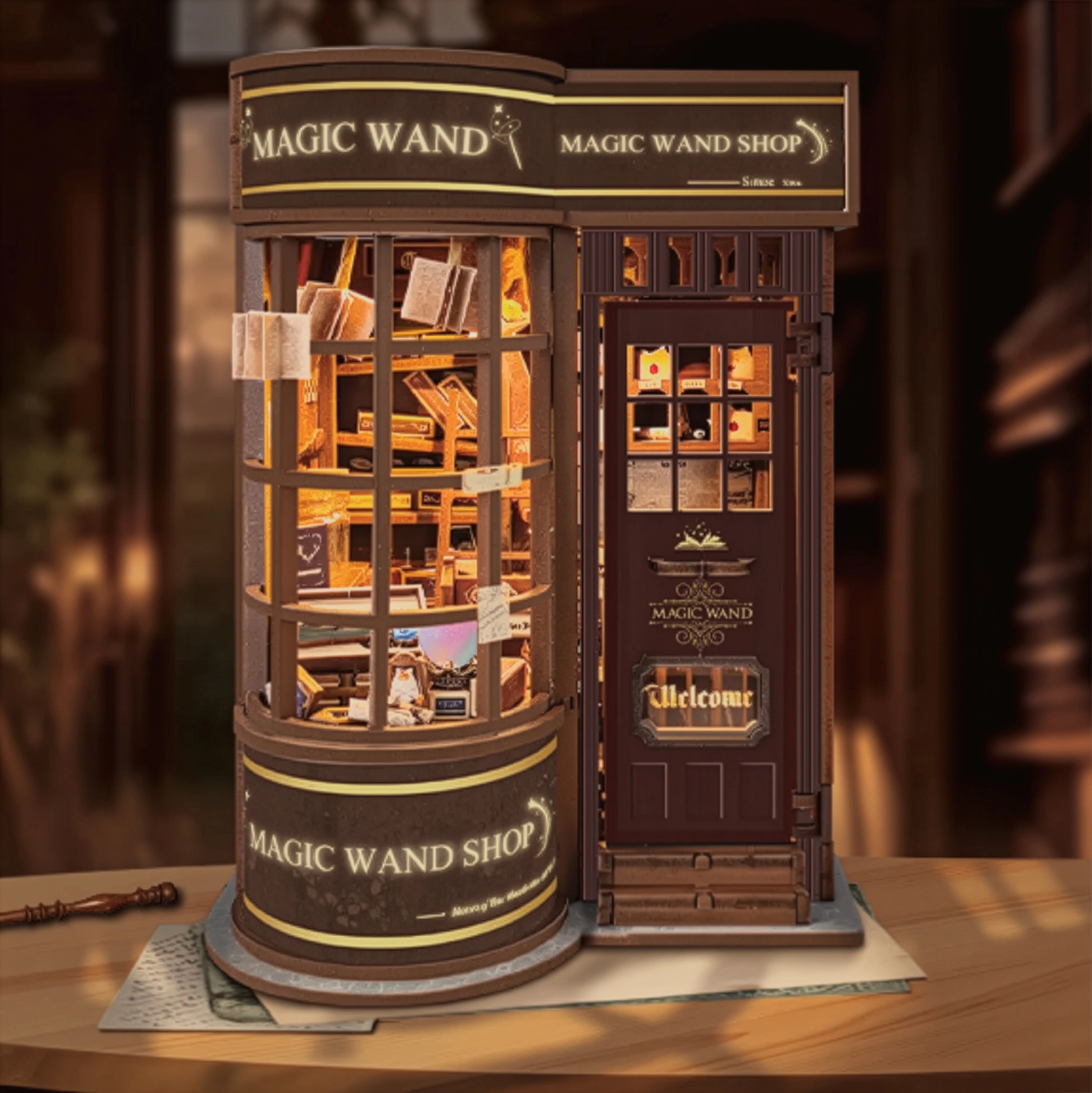Loja das Varinhas Mágicas Book Nook DIY