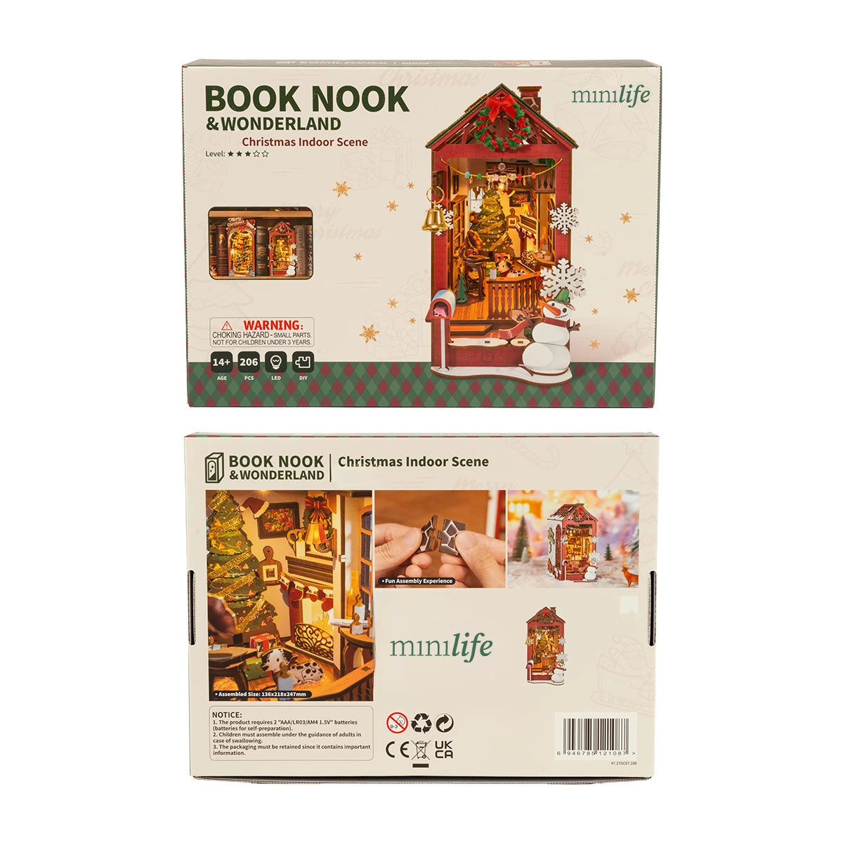 Natal Encantado - Sala Aconchegante Book Nook DIY