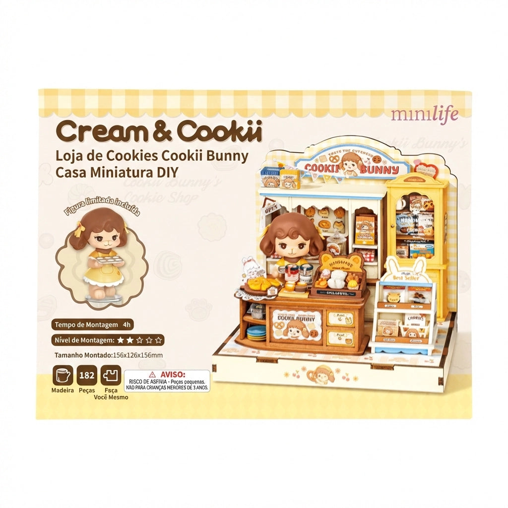 Loja de Cookies Cookii Bunny | Casa Miniatura DIY