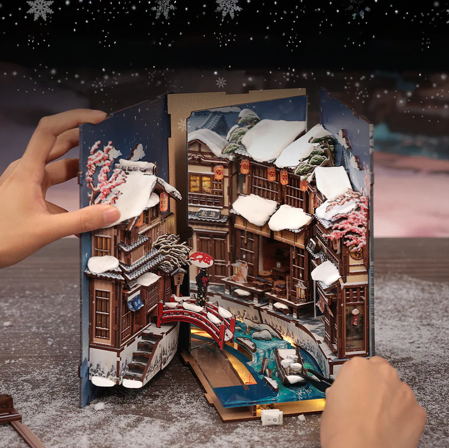 Neve em Kyoto | Book Nook DIY