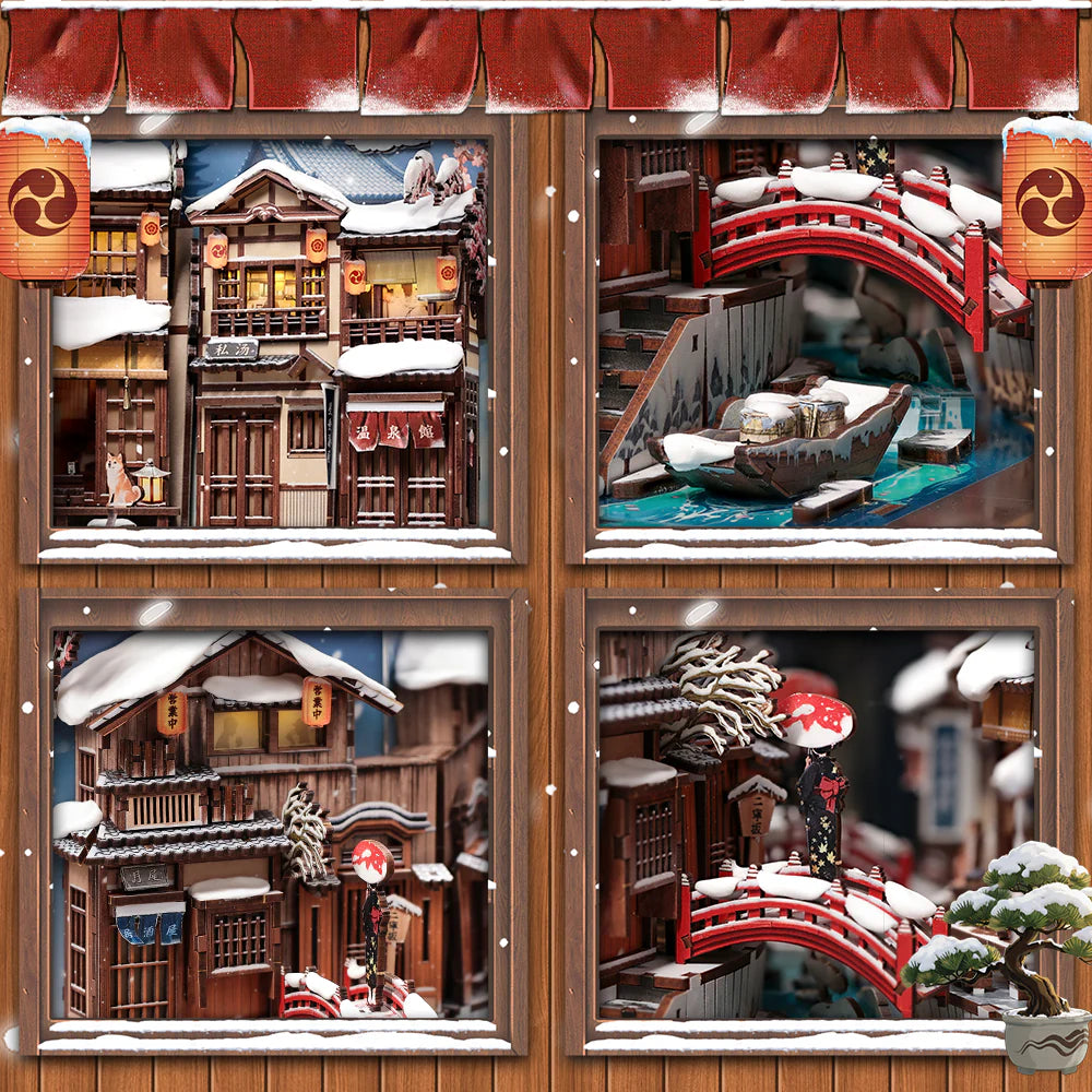 Neve em Kyoto | Book Nook DIY