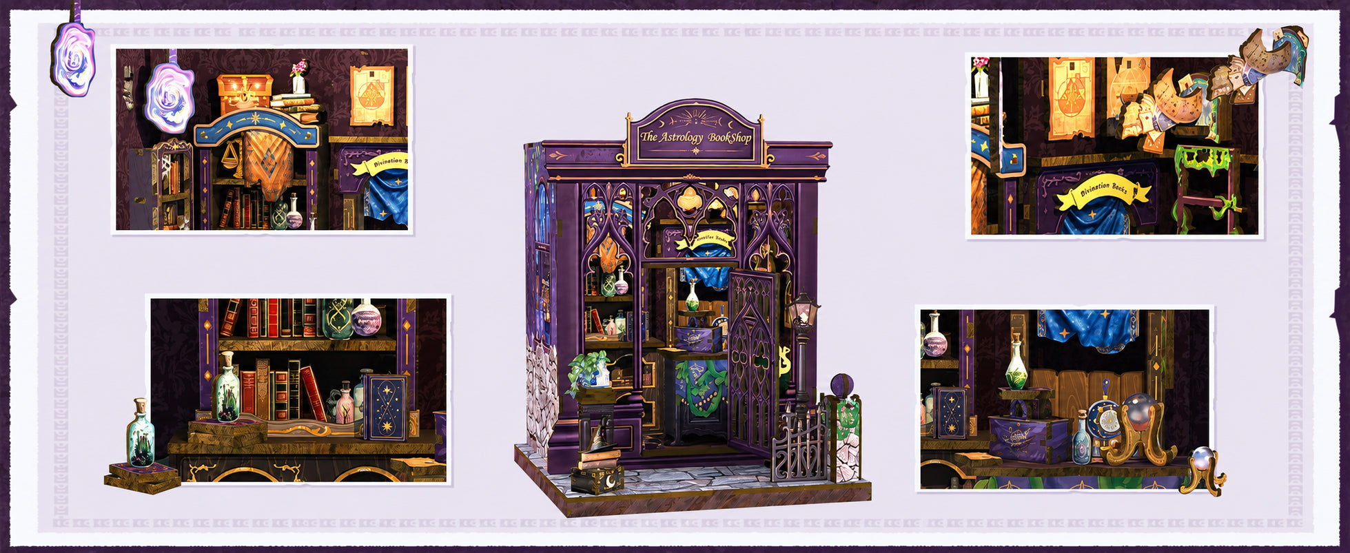 a livraria da astrologia casa miniatura diy - banner horizontal 1