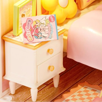 adoravel quarto rosa miniatura diy - carrossel imagem 4