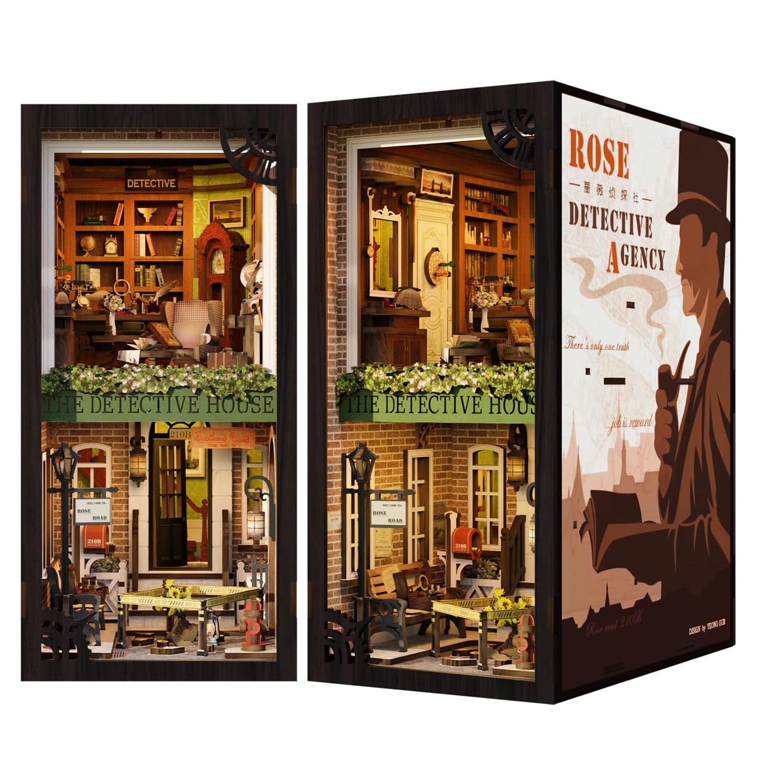 Agência de Detetives Book Nook DIY