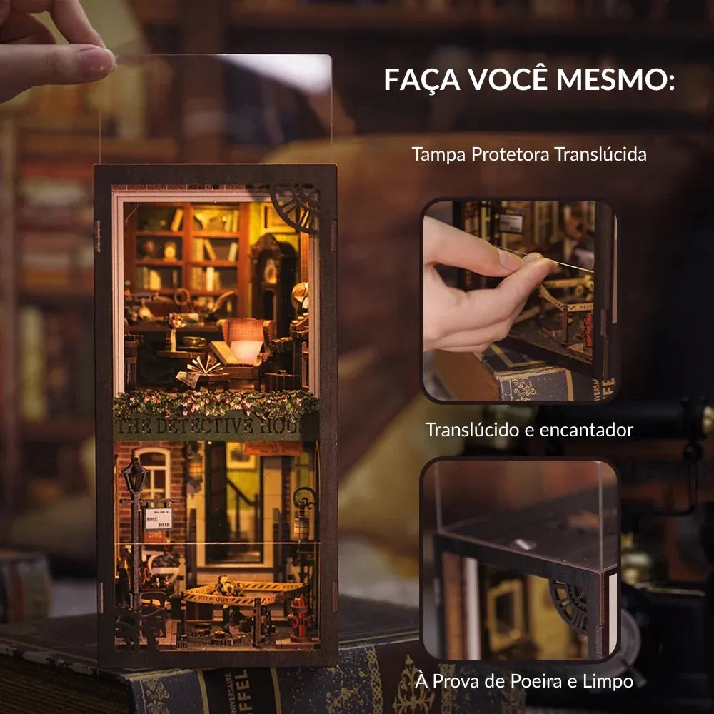 Agência de Detetives Book Nook DIY