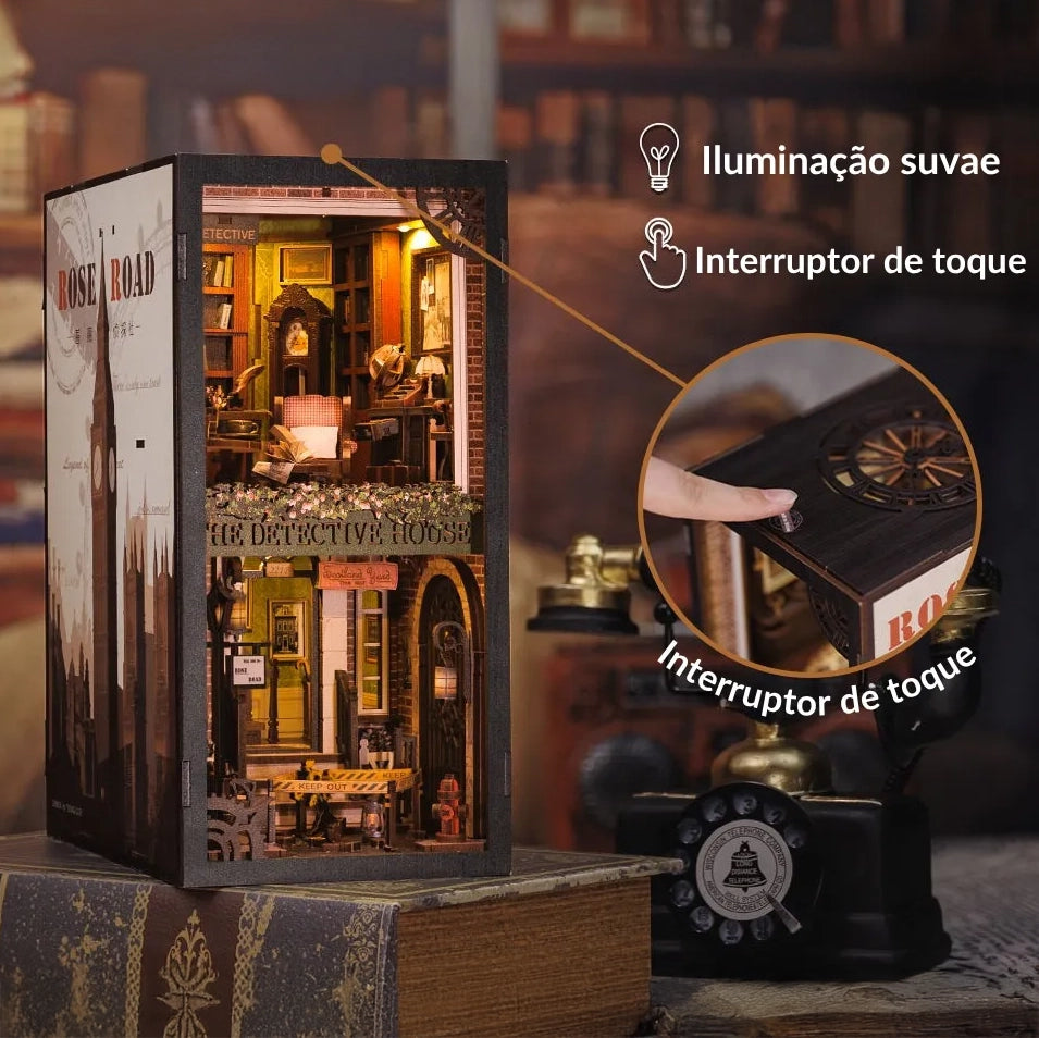 Agência de Detetives Book Nook DIY