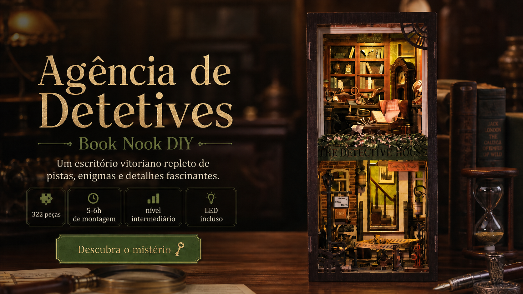 agencia de detetives booknook diy - banner horizontal 1