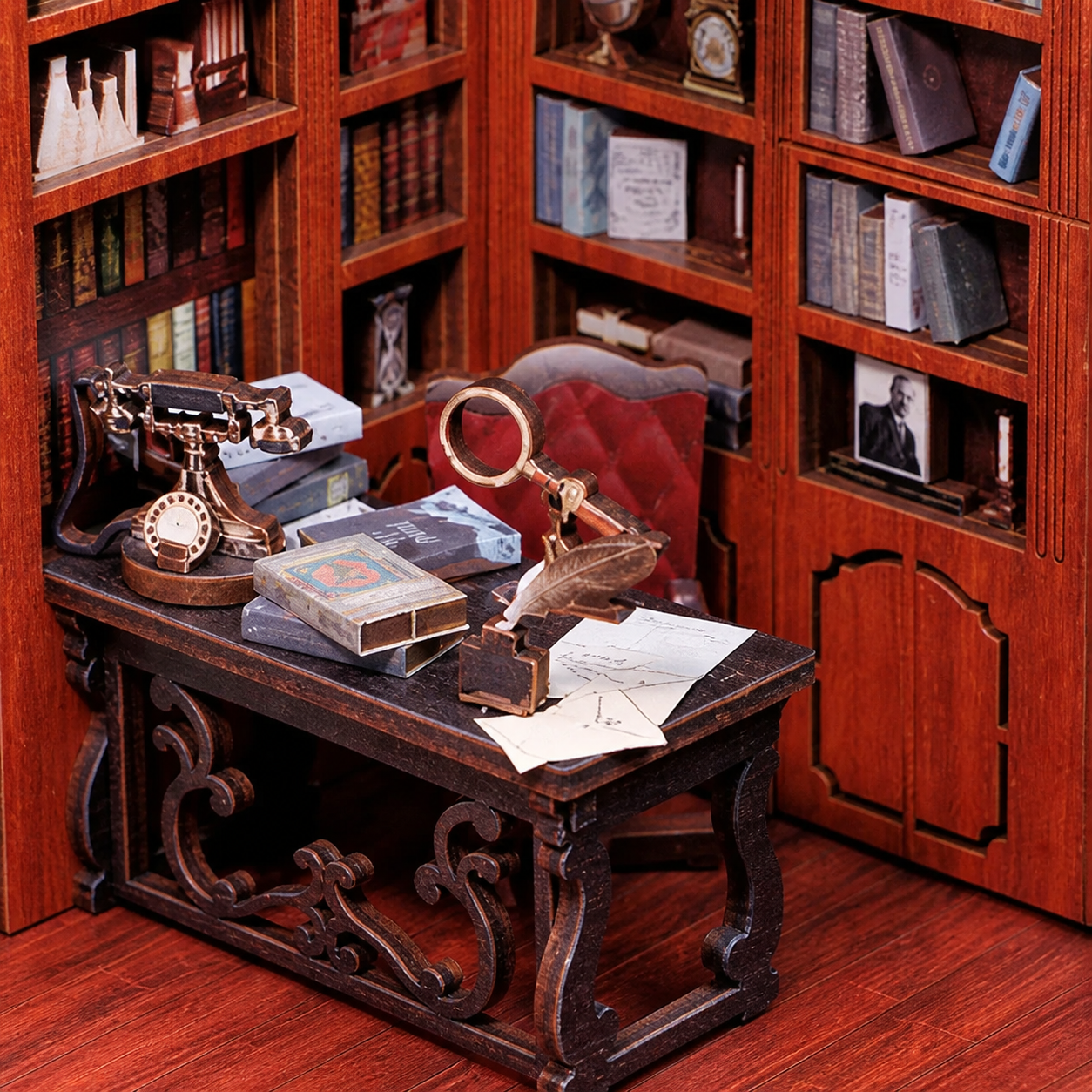 agencia de detetives booknook diy - carrossel 2 imagem 1