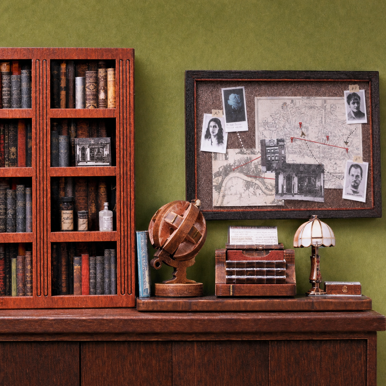 agencia de detetives booknook diy - carrossel 2 imagem 3