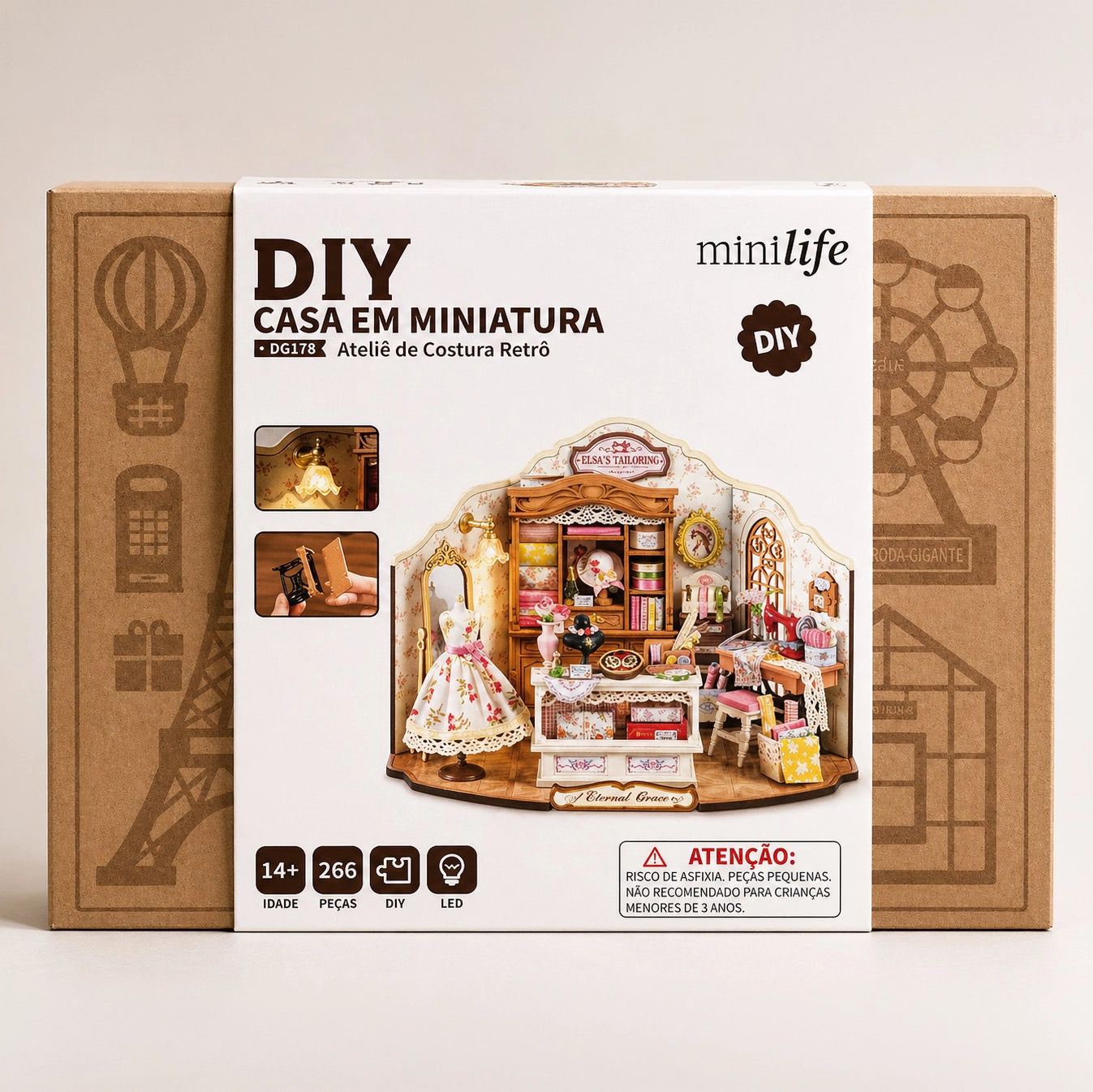 Ateliê de Costura Retrô | Casa Miniatura DIY