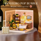 banheiro pop bubble miniatura diy - image with text 1 imagem