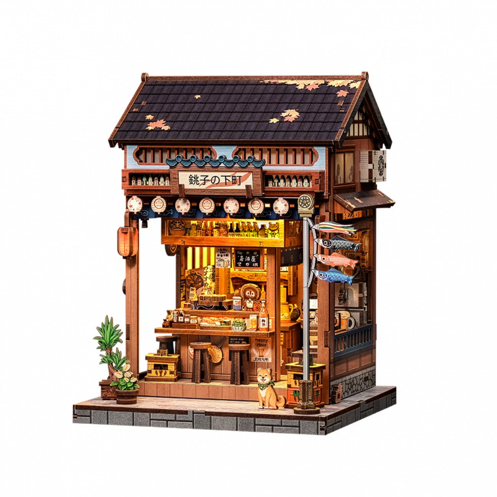 Bar Japonês Izakaya Casa Miniatura DIY