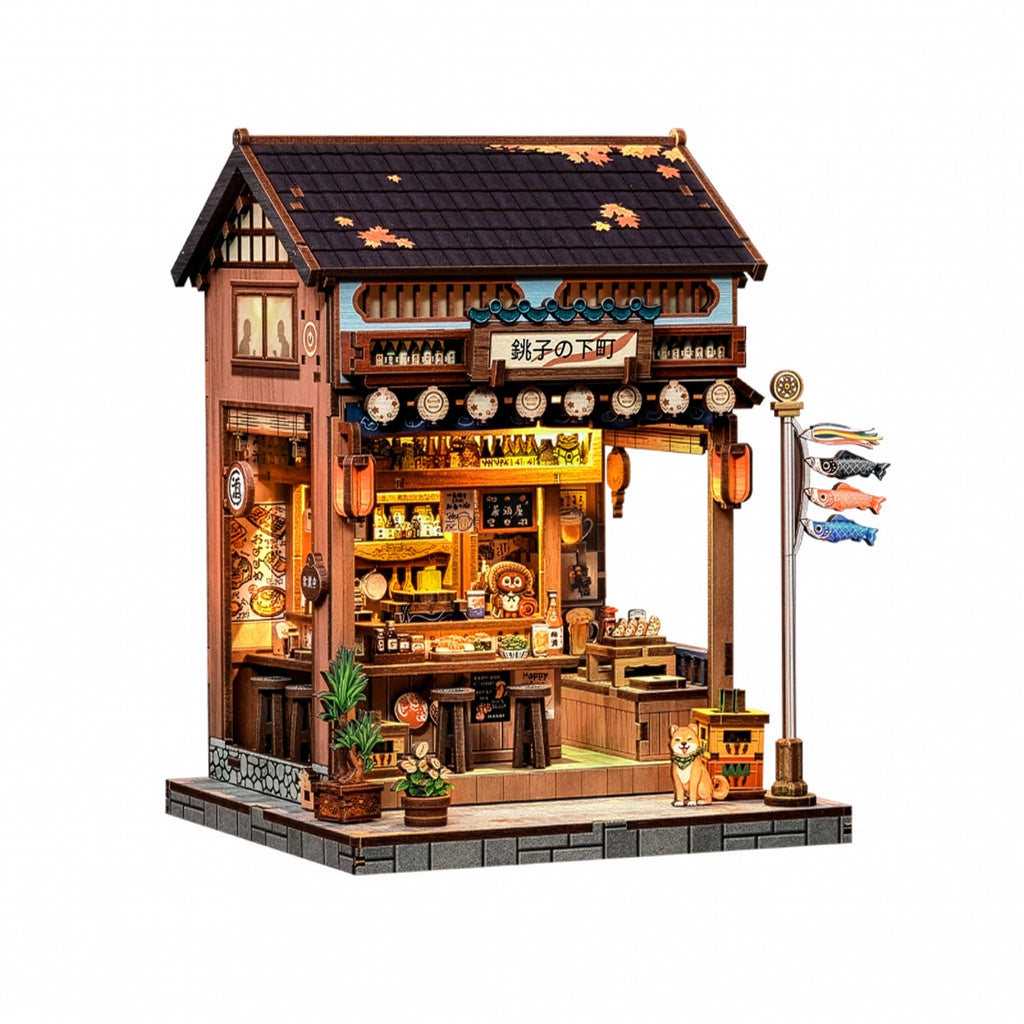Bar Japonês Izakaya Casa Miniatura DIY