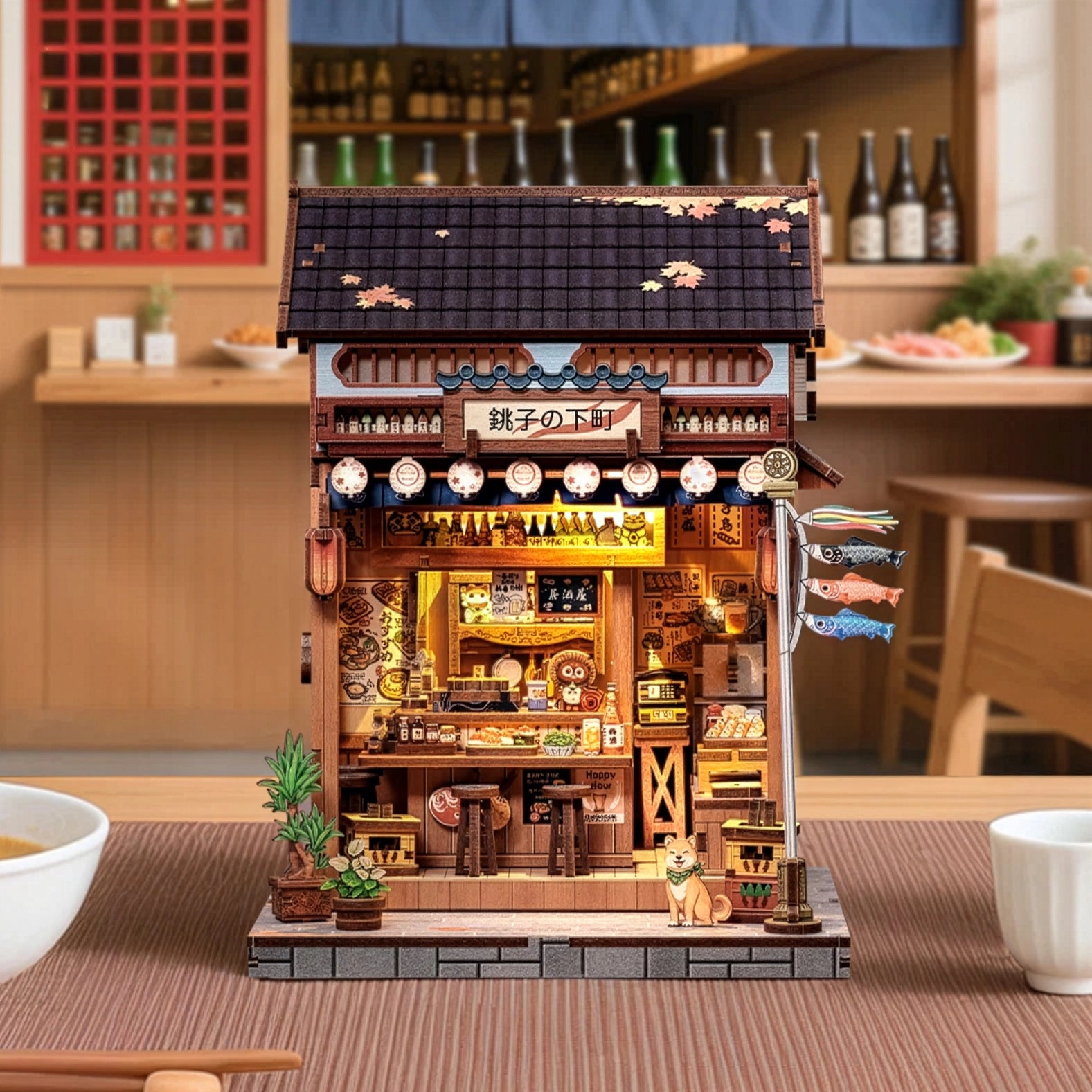 Bar Japonês Izakaya Casa Miniatura DIY