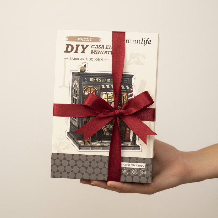 Barbearia do John | Casa Miniatura DIY