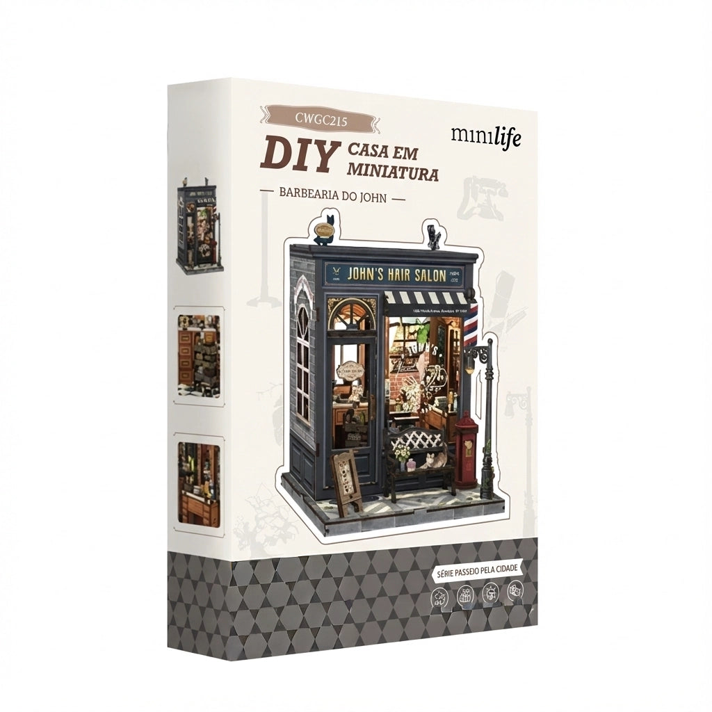Barbearia do John | Casa Miniatura DIY