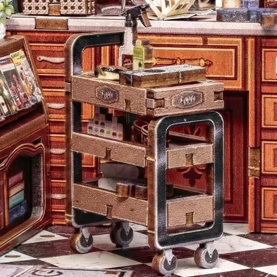 barbearia do john casa miniatura diy - carrossel imagem 5