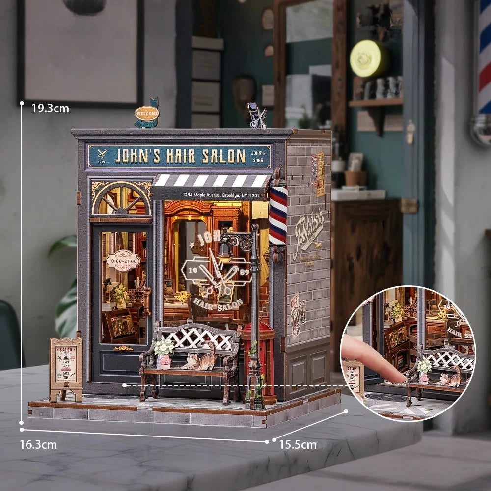 Barbearia do John | Casa Miniatura DIY