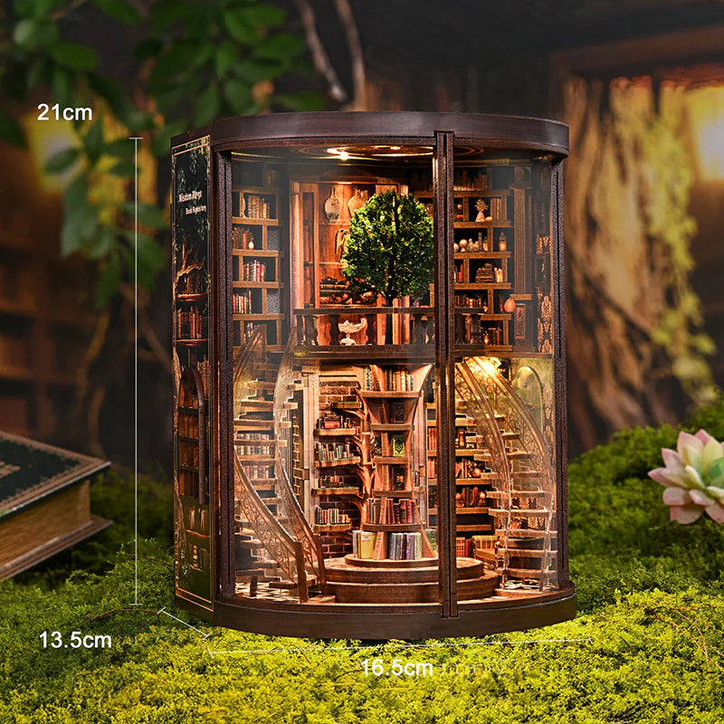 Biblioteca Circular da Sabedoria | Book Nook DIY