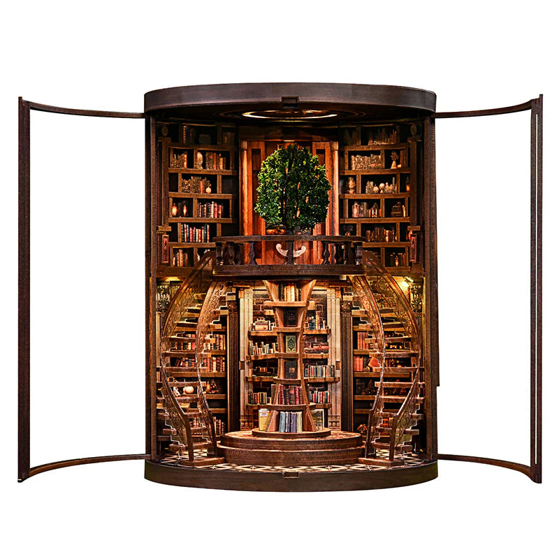 Biblioteca Circular da Sabedoria | Book Nook DIY