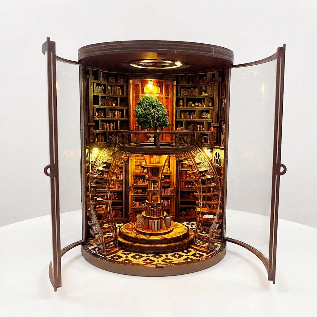 Biblioteca Circular da Sabedoria | Book Nook DIY