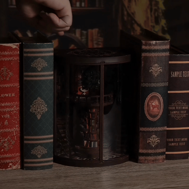 Biblioteca Circular da Sabedoria | Book Nook DIY