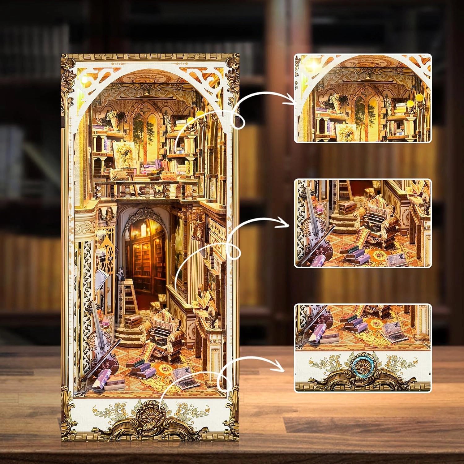 Biblioteca dos Sonhos Barrocos | Book Nook DIY