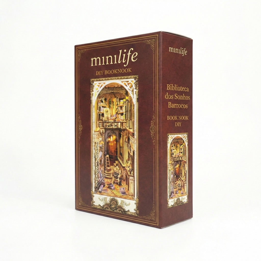 Biblioteca dos Sonhos Barrocos | Book Nook DIY