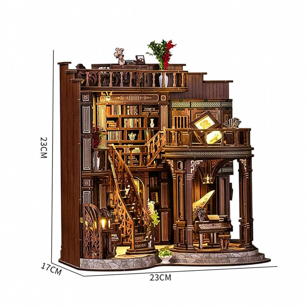 Biblioteca dos Sonhos Casa Miniatura DIY