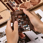 Biblioteca dos Sonhos Casa Miniatura Book Nook DIY