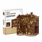 Biblioteca dos Sonhos Casa Miniatura Book Nook DIY