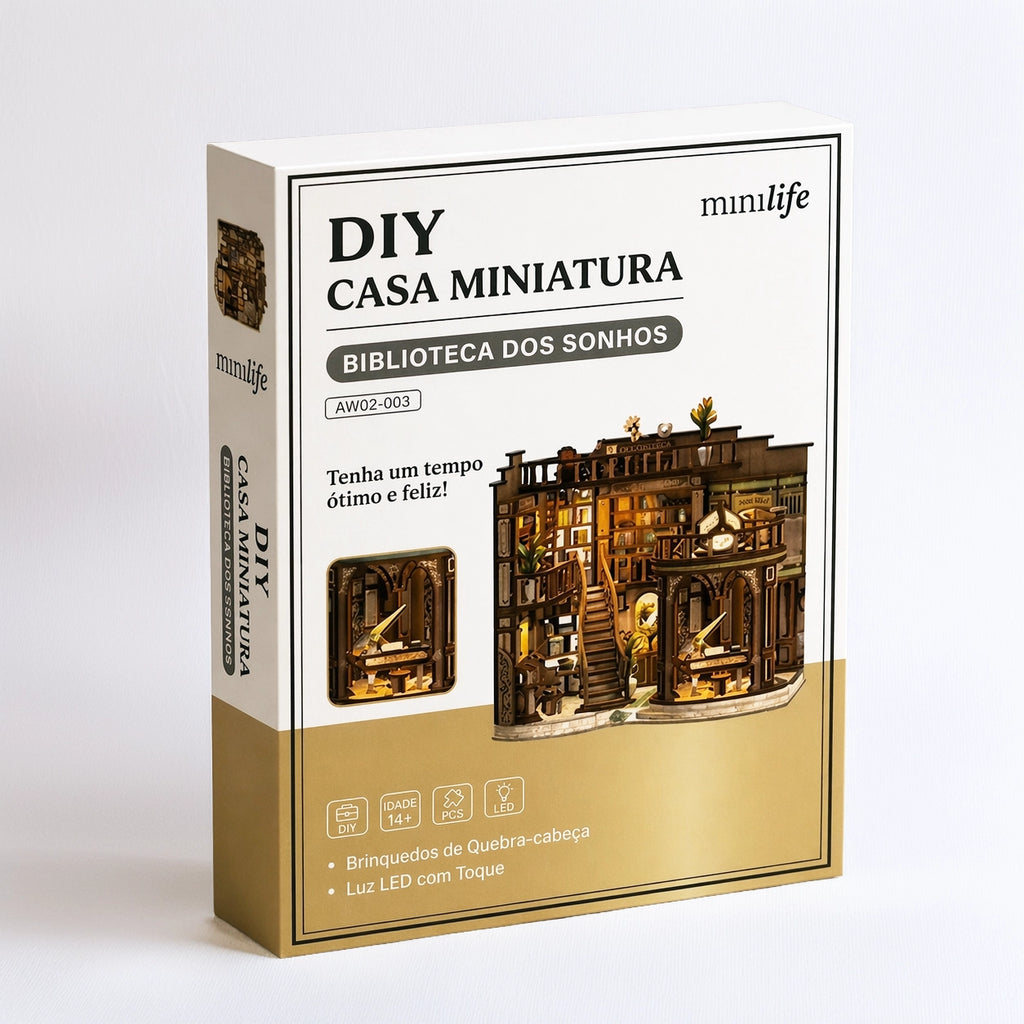 Biblioteca dos Sonhos | Casa Miniatura DIY