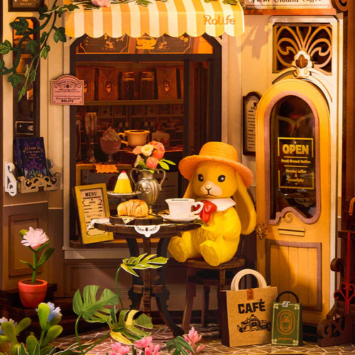 Ambiente acolhedor e intimista do Café Charmoso