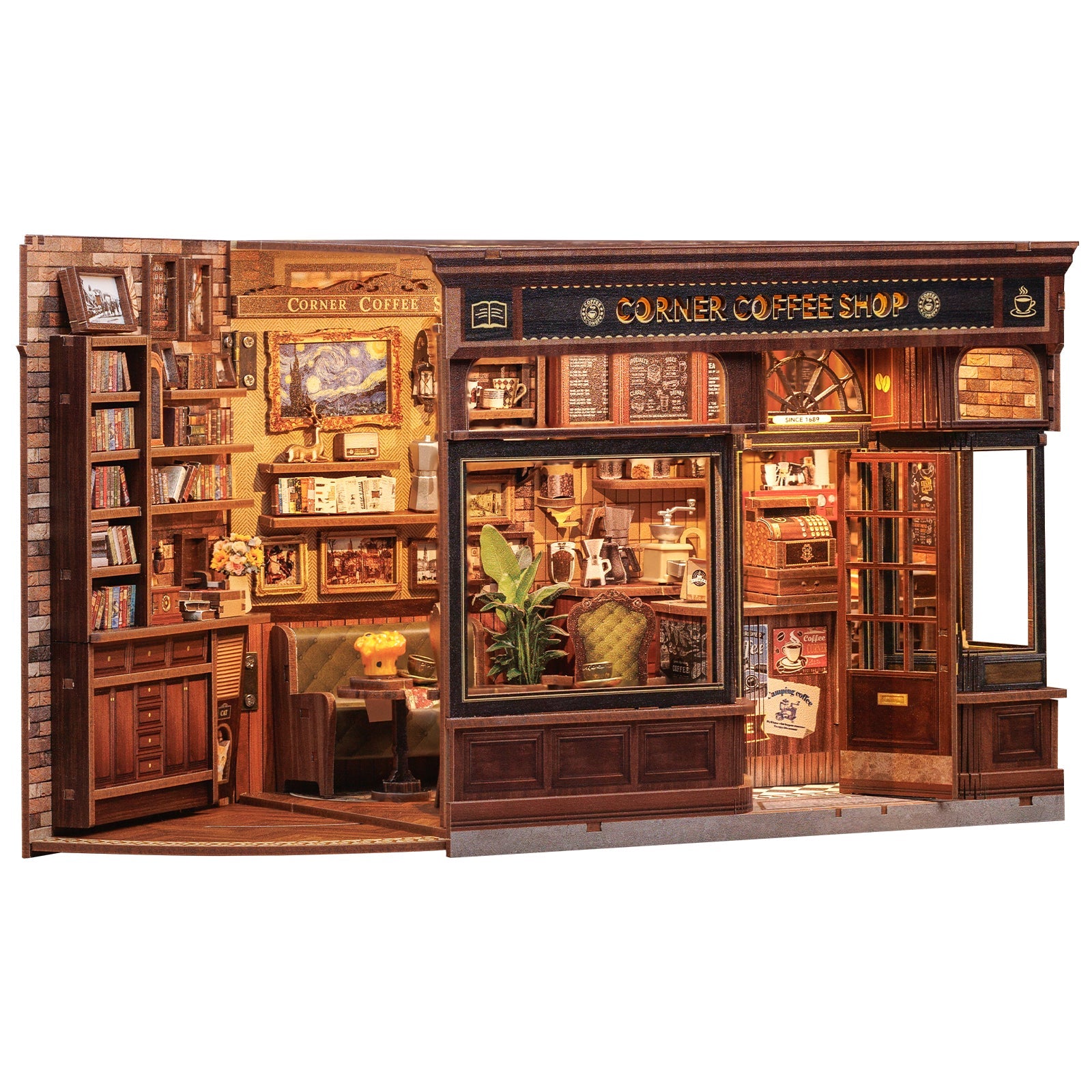 Cafeteria da Esquina Casa Miniatura DIY