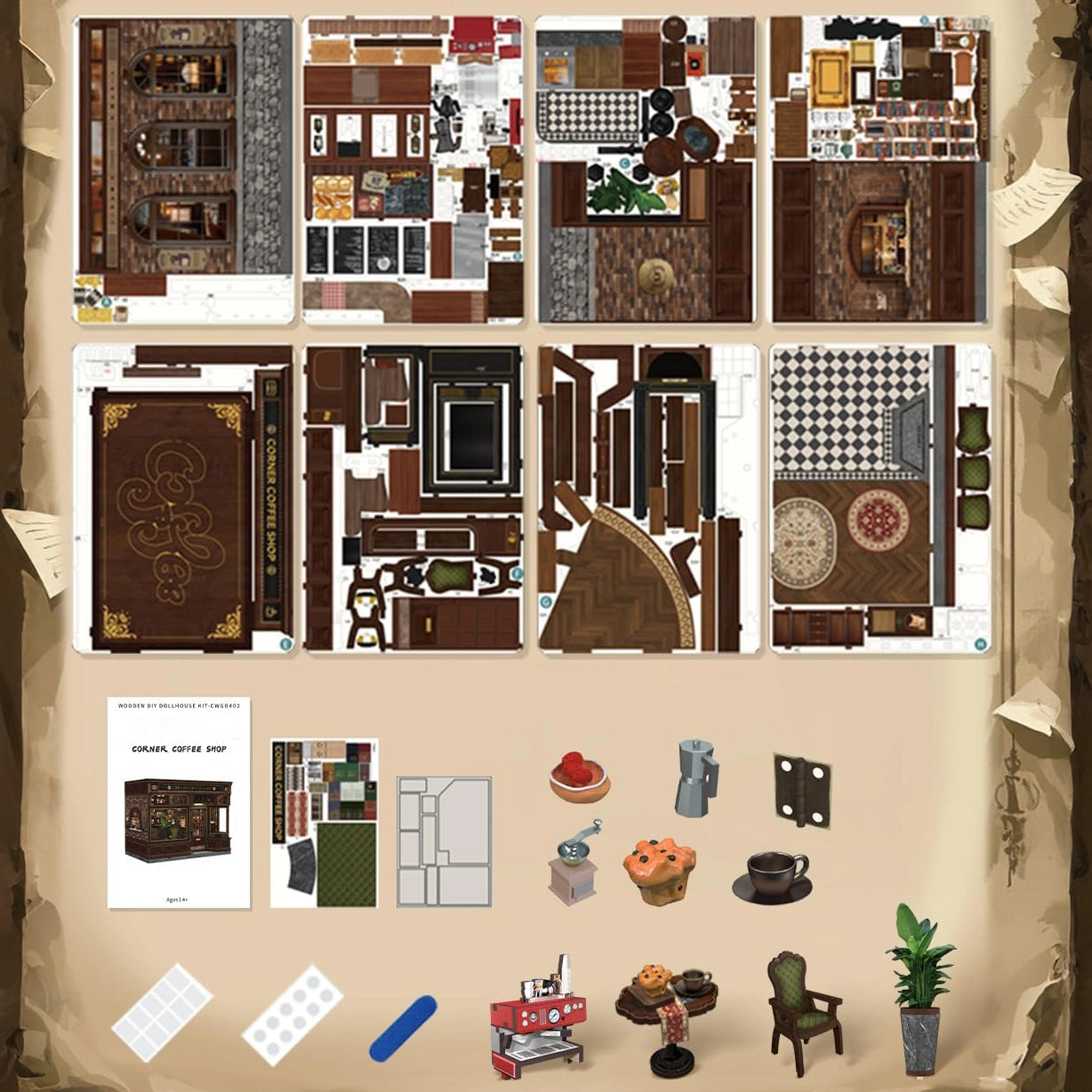 Cafeteria de Esquina | Casa Miniatura DIY