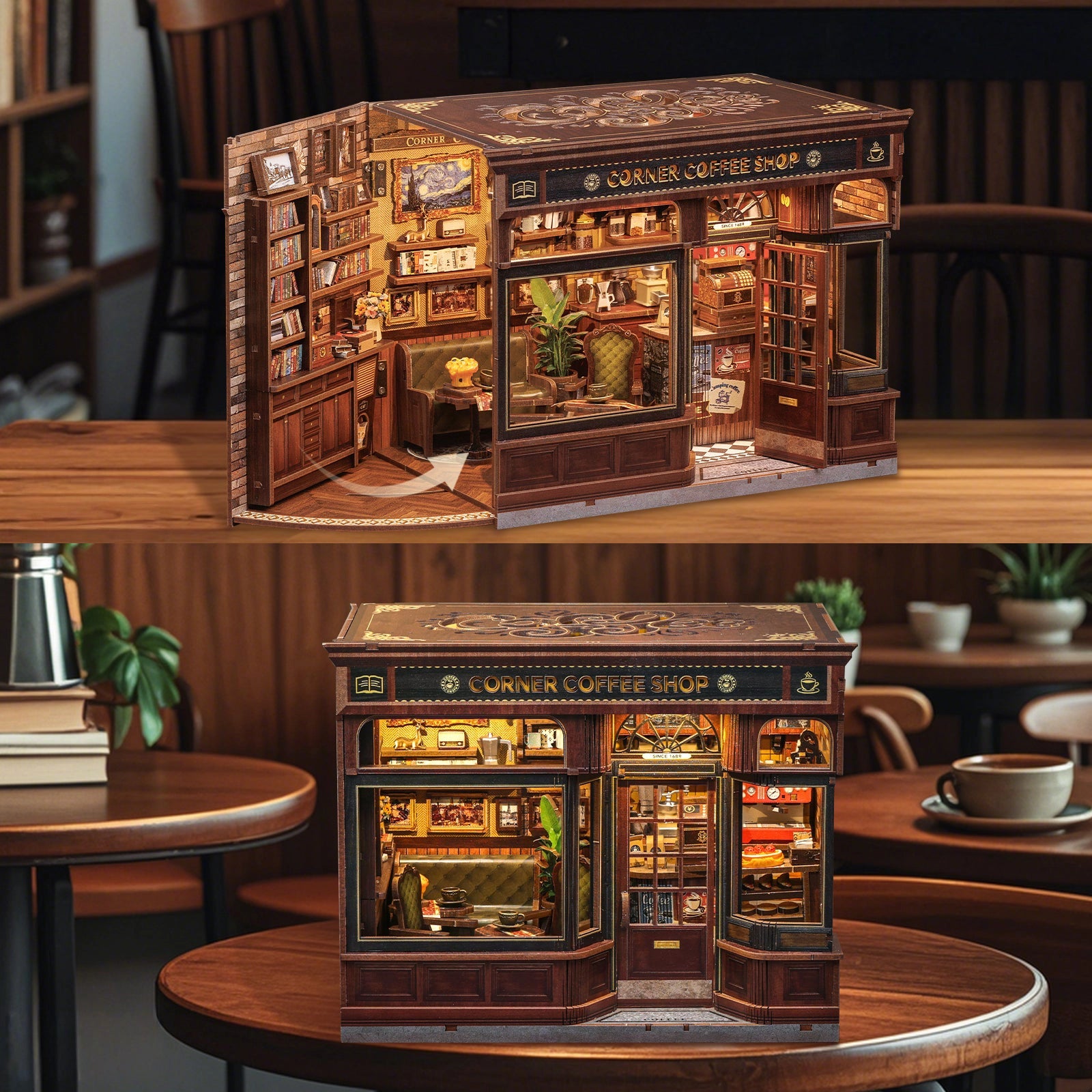 Cafeteria da Esquina Casa Miniatura DIY