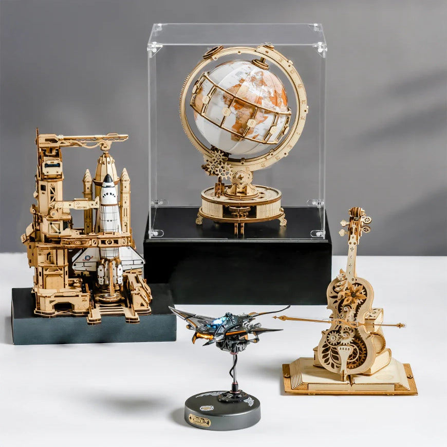 Caixa Expositora Empilhável - Quebra-cabeças 3D