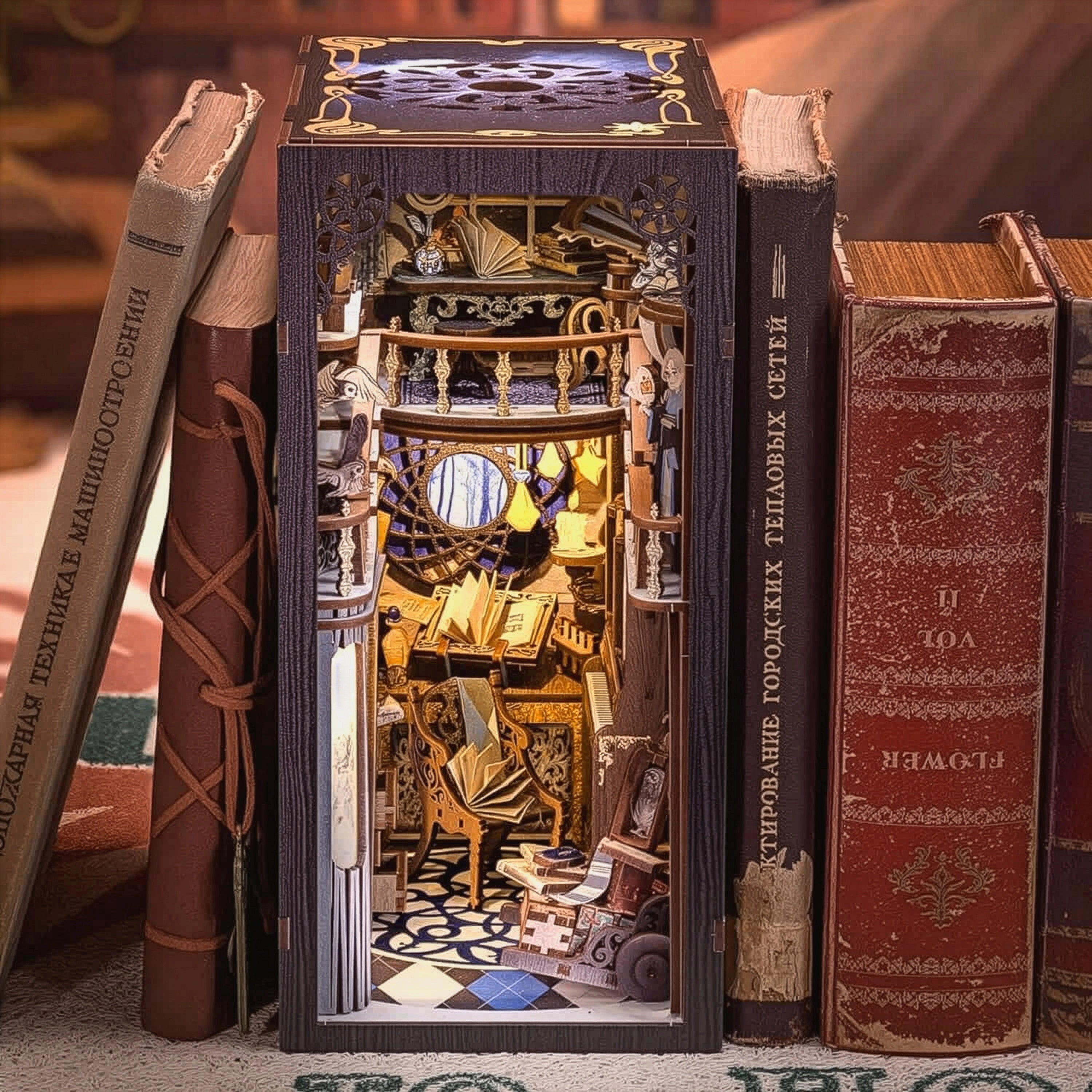 Câmara Mágica Book Nook DIY