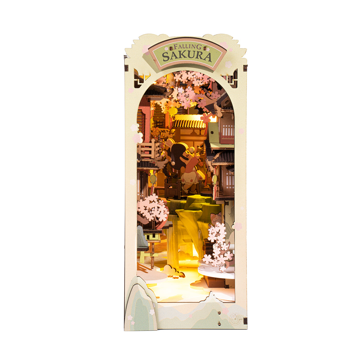 Caminho das Flores de Cerejeira Book Nook DIY