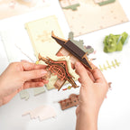 Caminho das Flores de Cerejeira Book Nook DIY