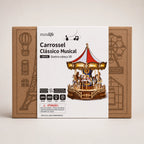 carrossel classico 3d madeira diy - imagem caixa do produto