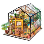 Casa de Flores Charmosa Casa Miniatura DIY