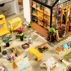 Casa de Flores Charmosa Casa Miniatura DIY