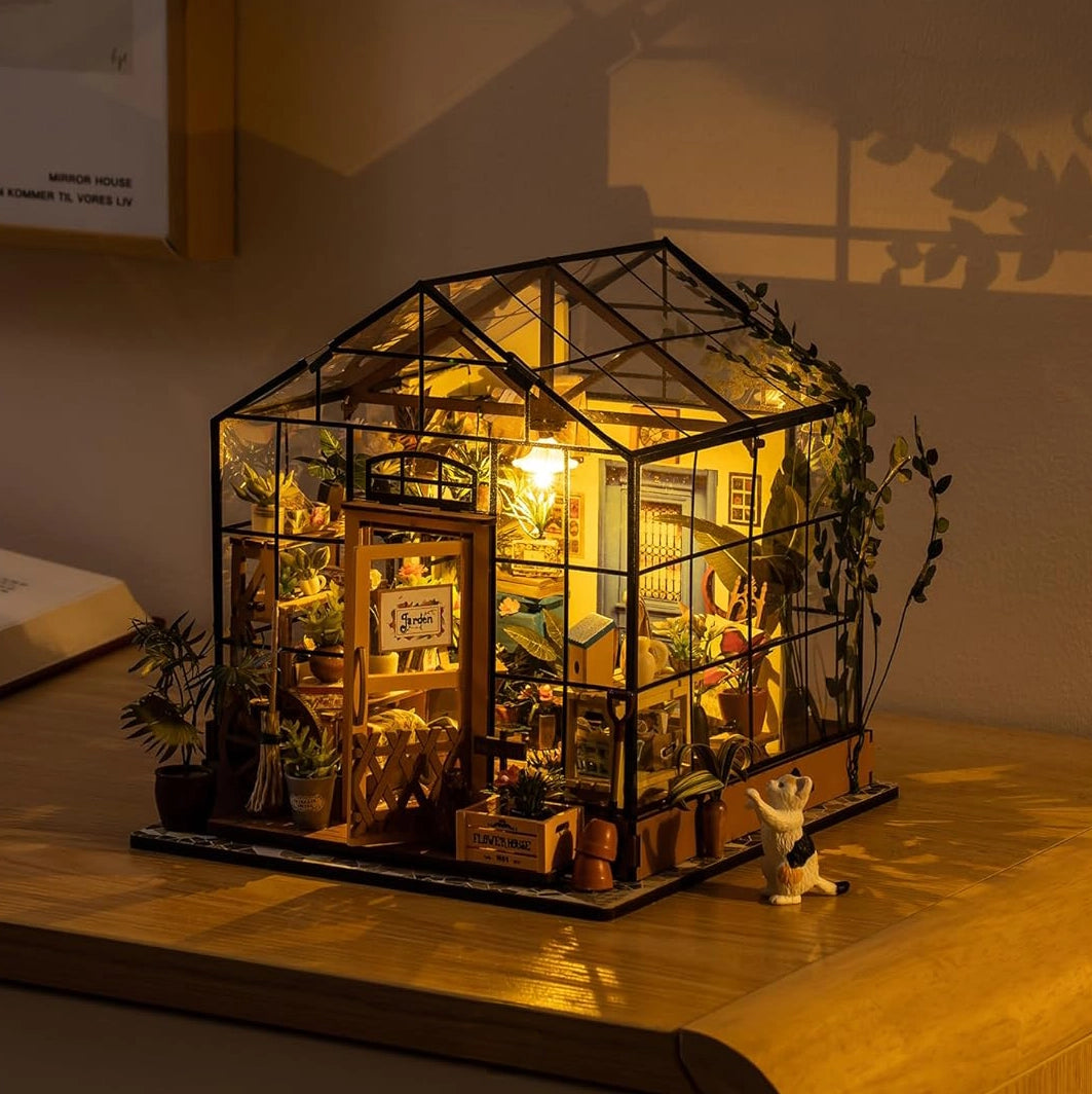 Iluminação da Casa de Flores Charmosa