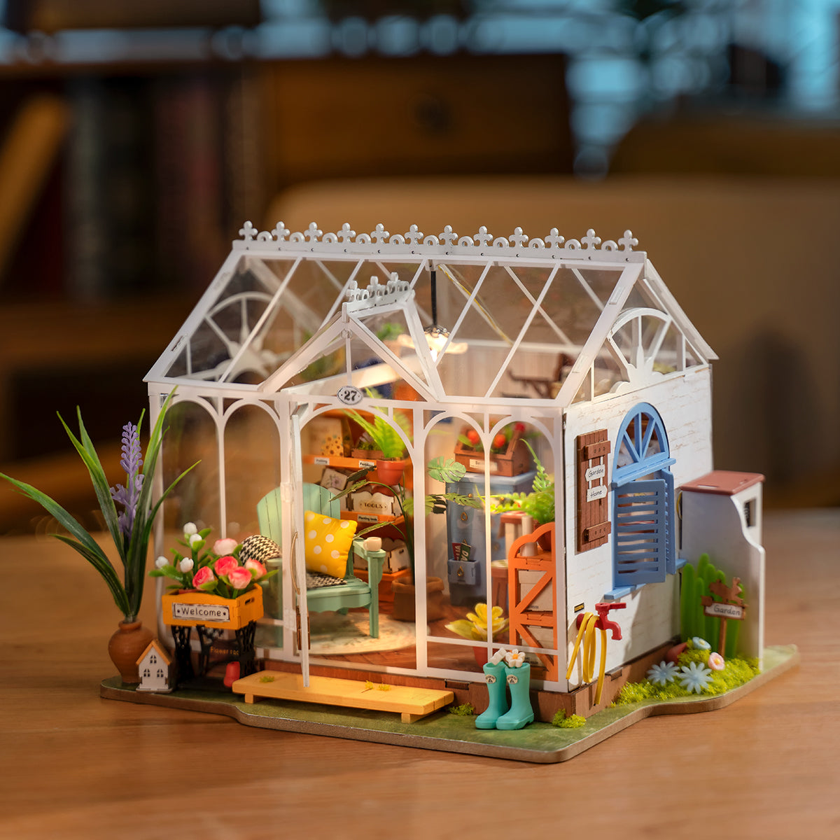Casa de Jardim dos Sonhos Casa Miniatura DIY