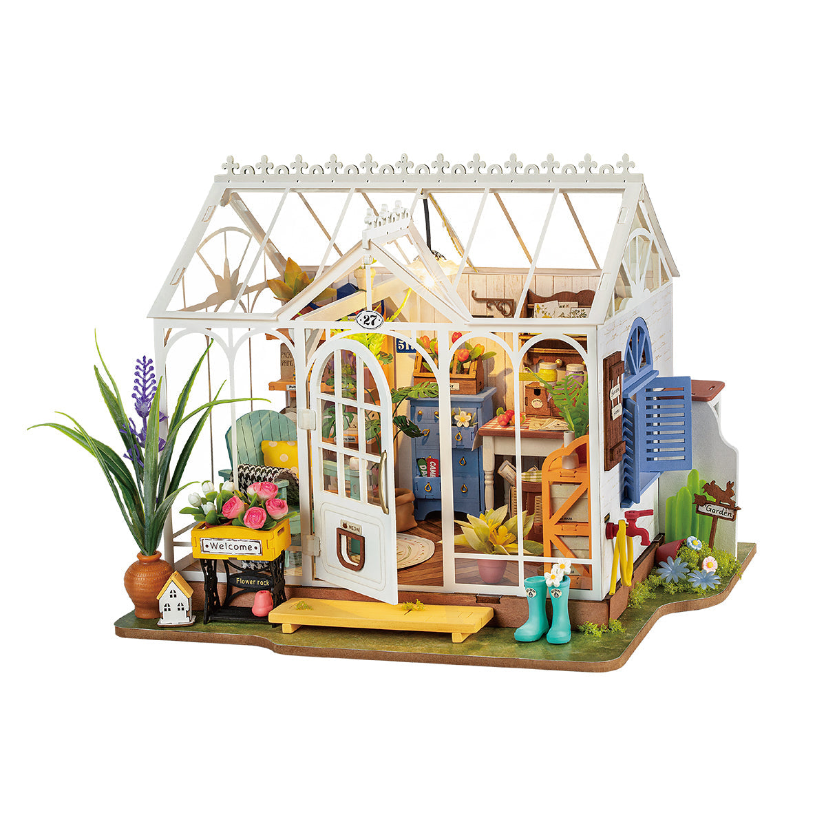 Casa de Jardim dos Sonhos Casa Miniatura DIY