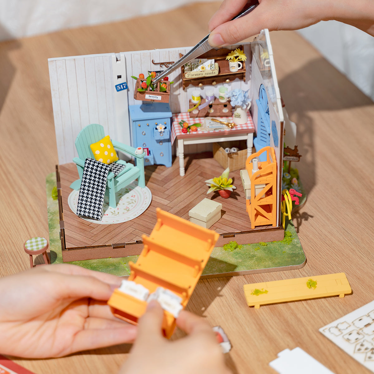 Casa de Jardim dos Sonhos Casa Miniatura DIY