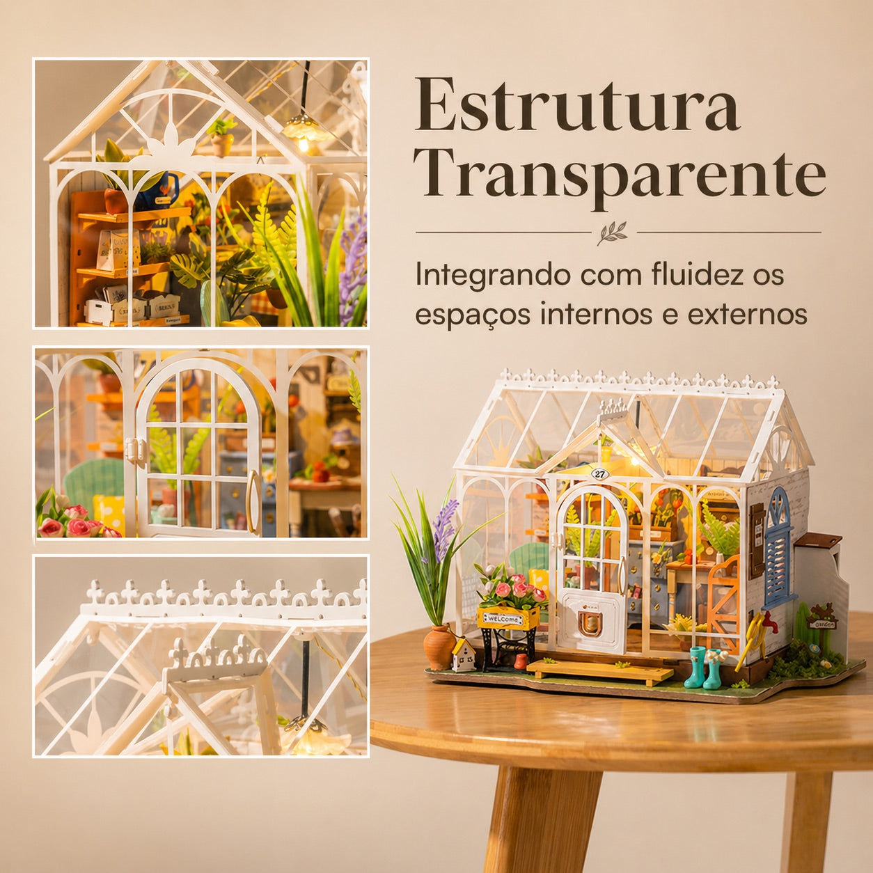 casa de jardim dos sonhos casa miniatura diy - image with text 1 imagem