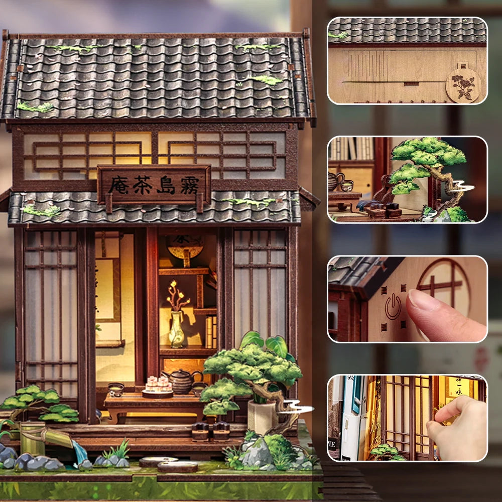 Casa Japonesa de Chá Casa Miniatura DIY