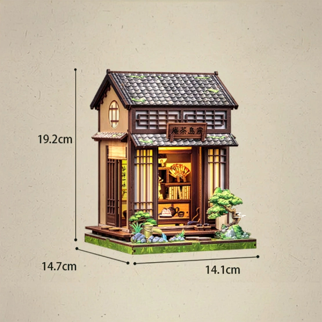 Casa Japonesa de Chá Casa Miniatura DIY
